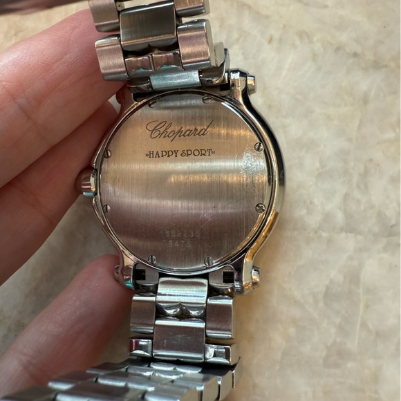 Chopard Happy Sport 36mm Watch with diamonds and blue sapphires - Picture 7 of 16